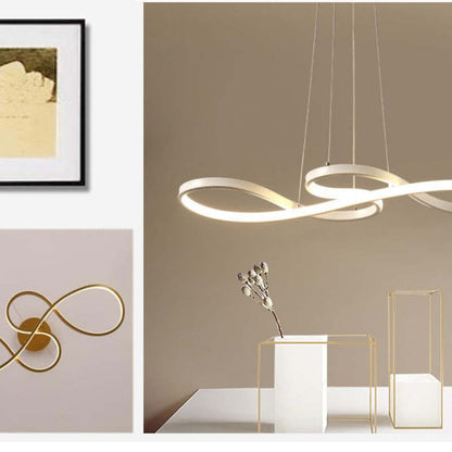 LED Musiknoter Pendant | Unik Design Lampe i Sort, Hvid, Guld