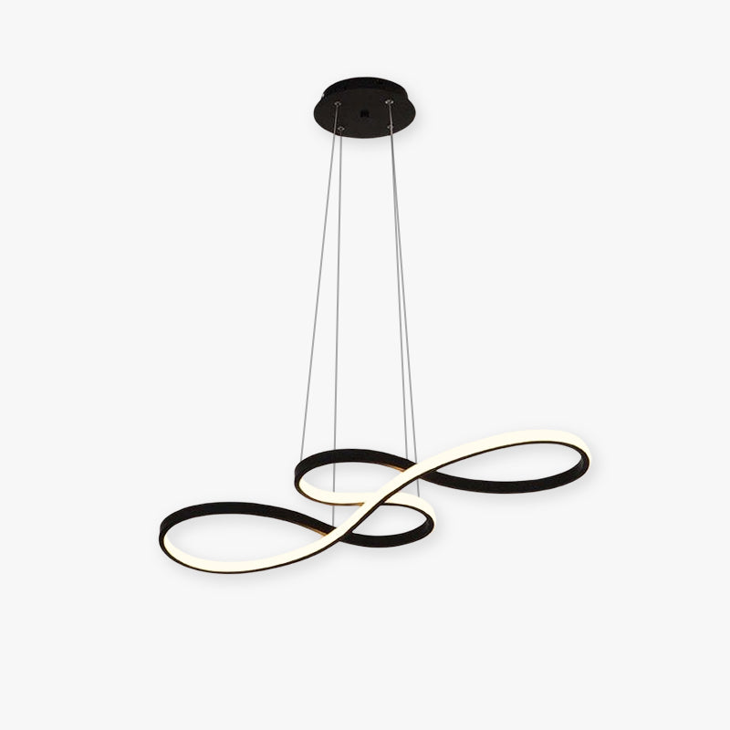 LED Musiknoter Pendant | Unik Design Lampe i Sort, Hvid, Guld