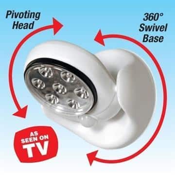 LED Sensorlampe med bevægelsessensor og 360 graders vinkel