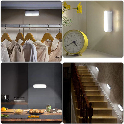 LED USB Genopladelig Trådløs Bevægelsessensor Væglampe