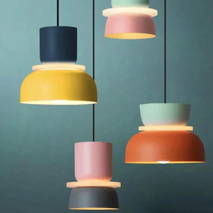 LuminaGlow - Moderne Pendellampe i Skandinavisk Macaron Stil
