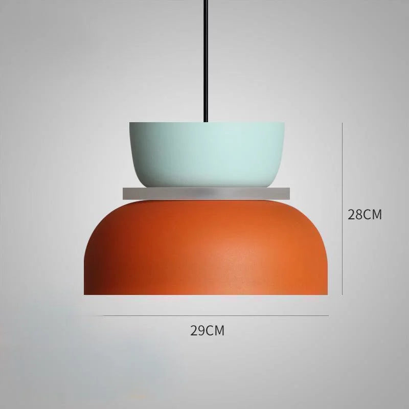 LuminaGlow - Moderne Pendellampe i Skandinavisk Macaron Stil