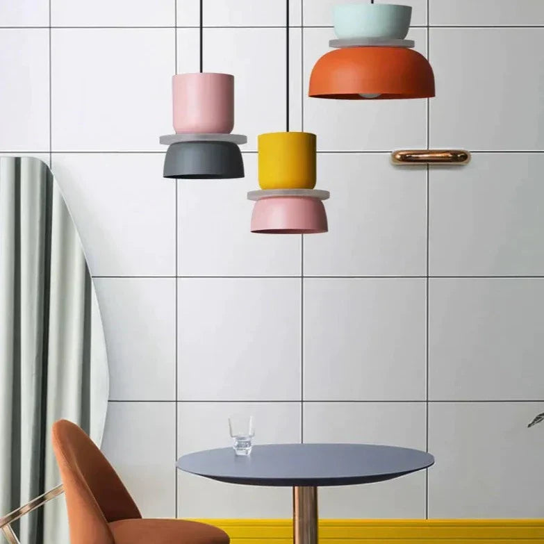 LuminaGlow - Moderne Pendellampe i Skandinavisk Macaron Stil