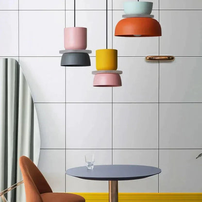 LuminaGlow - Moderne Pendellampe i Skandinavisk Macaron Stil
