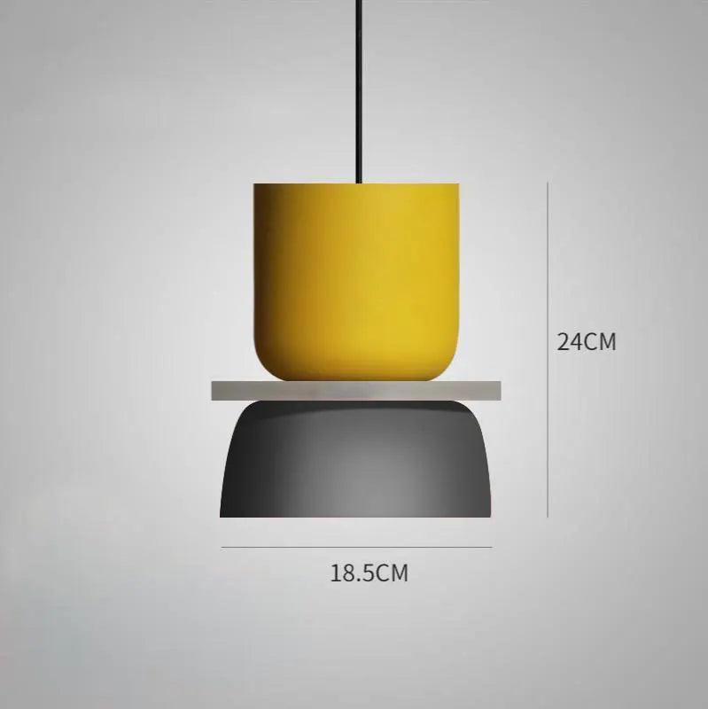 LuminaGlow - Moderne Pendellampe i Skandinavisk Macaron Stil