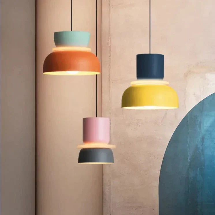 LuminaGlow - Moderne Pendellampe i Skandinavisk Macaron Stil