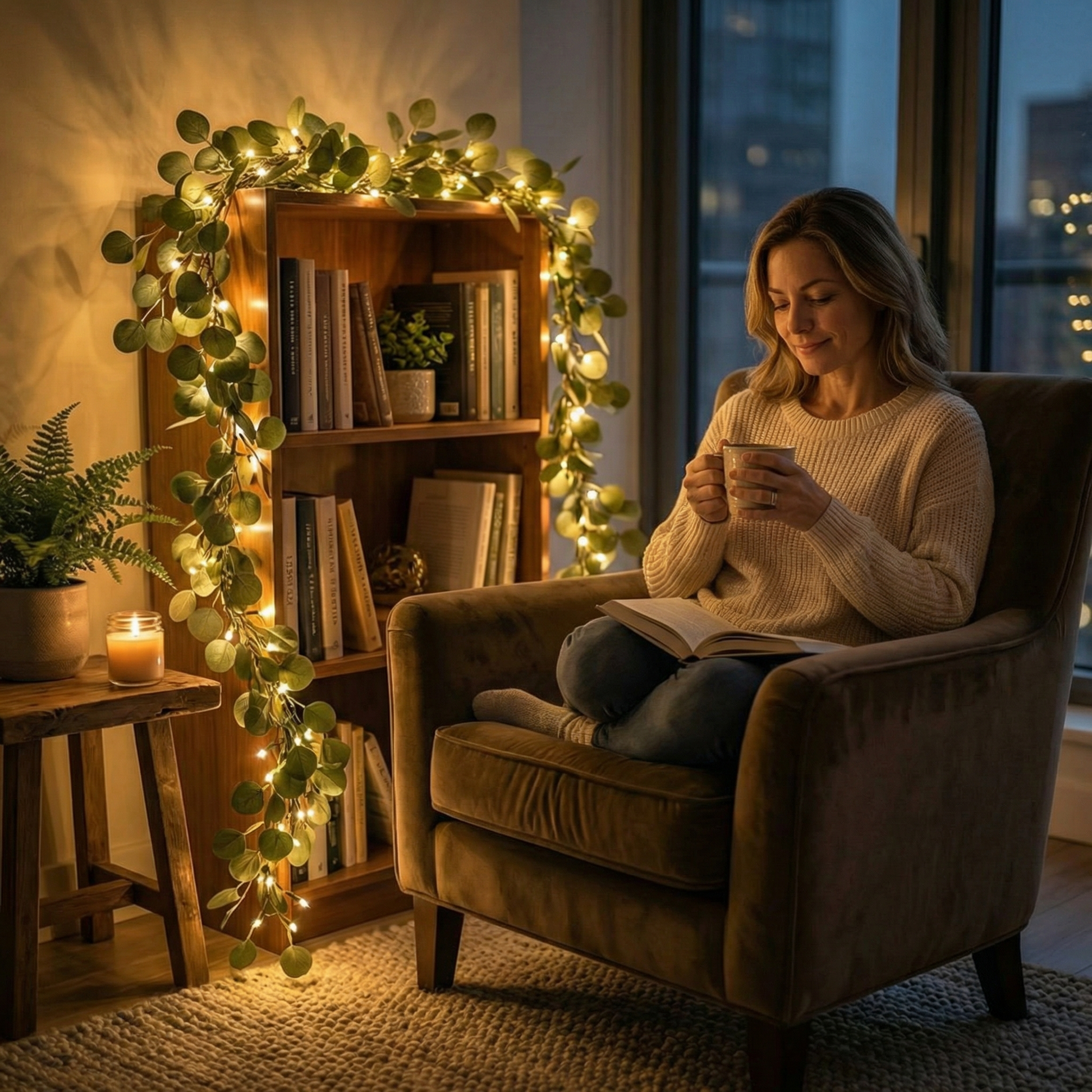 Lumivine™ – Belyst Olivengren til Hyggeaftener