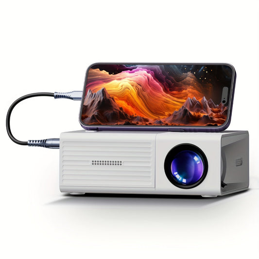 LumoBeam Ultra-lys Mini Projektor (3000 Lumen) – Kompakt HD Hjem & Udendørs Biograf