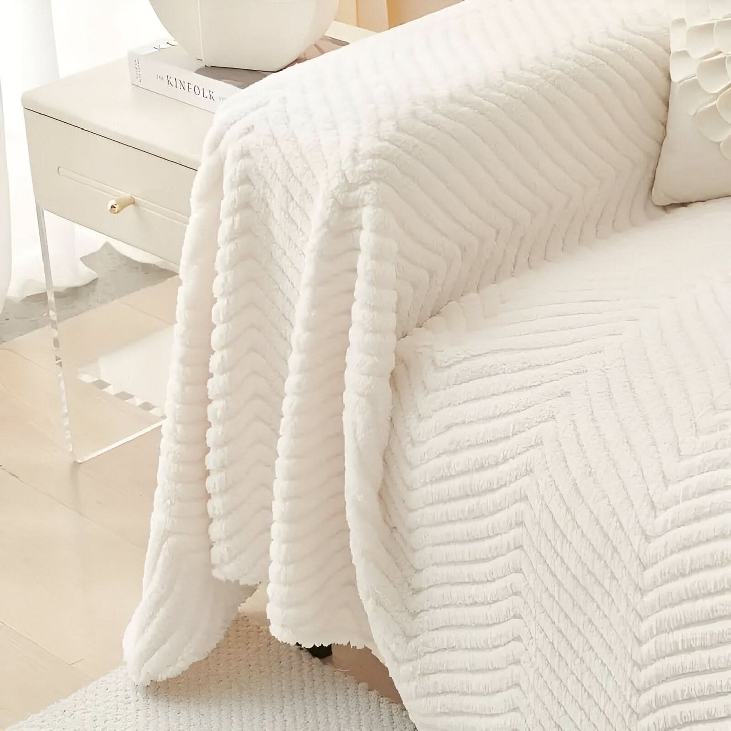 LuxuraWrap Sofa Betræk – Skridsikker Kæledyrsvenlig Sofa Beskytter