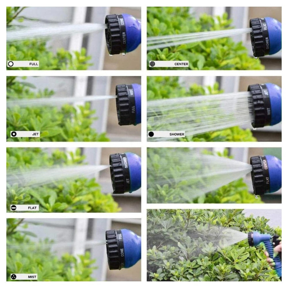 Magic Hose Fleksibel Havevandslange / Vandslange - Grøn eller Blå - Flere Længder -