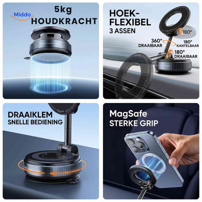 MagnaFold™ Holder | MagSafe, Foldbar og Stærk Greb