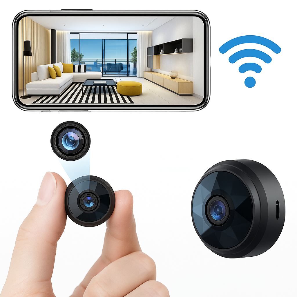Magnetisk Mini WiFi Overvågningskamera - 1080P HD | Nattesyn og Bevægelsessensor