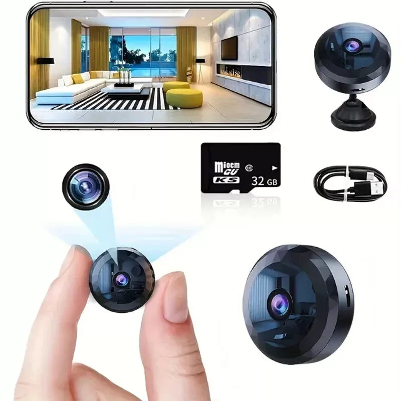 Magnetisk Mini WiFi Overvågningskamera - 1080P HD | Nattesyn og Bevægelsessensor