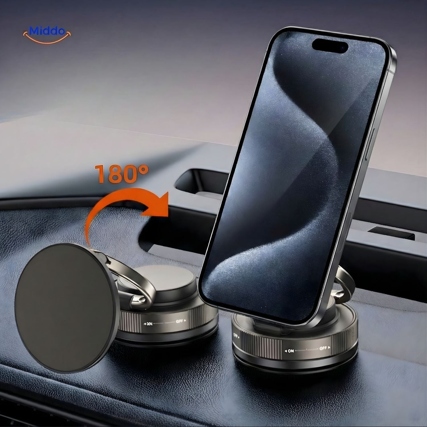 Magnevo™ Telefonholder | 360° Rotérbar, MagSafe og Kompakt