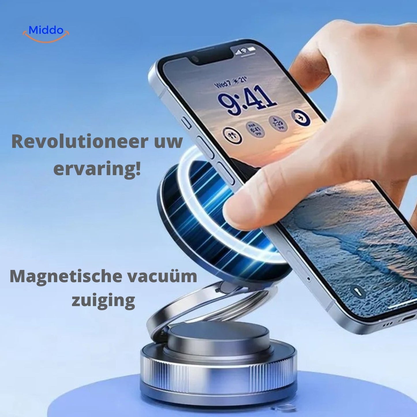 Magnevo™ Telefonholder | 360° Rotérbar, MagSafe og Kompakt