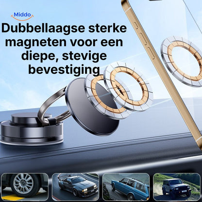 Magnevo™ Telefonholder | 360° Rotérbar, MagSafe og Kompakt