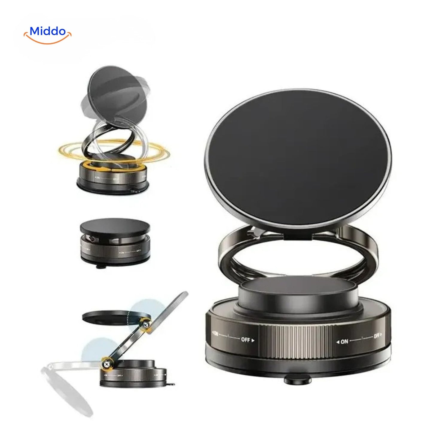 Magnevo™ Telefonholder | 360° Rotérbar, MagSafe og Kompakt