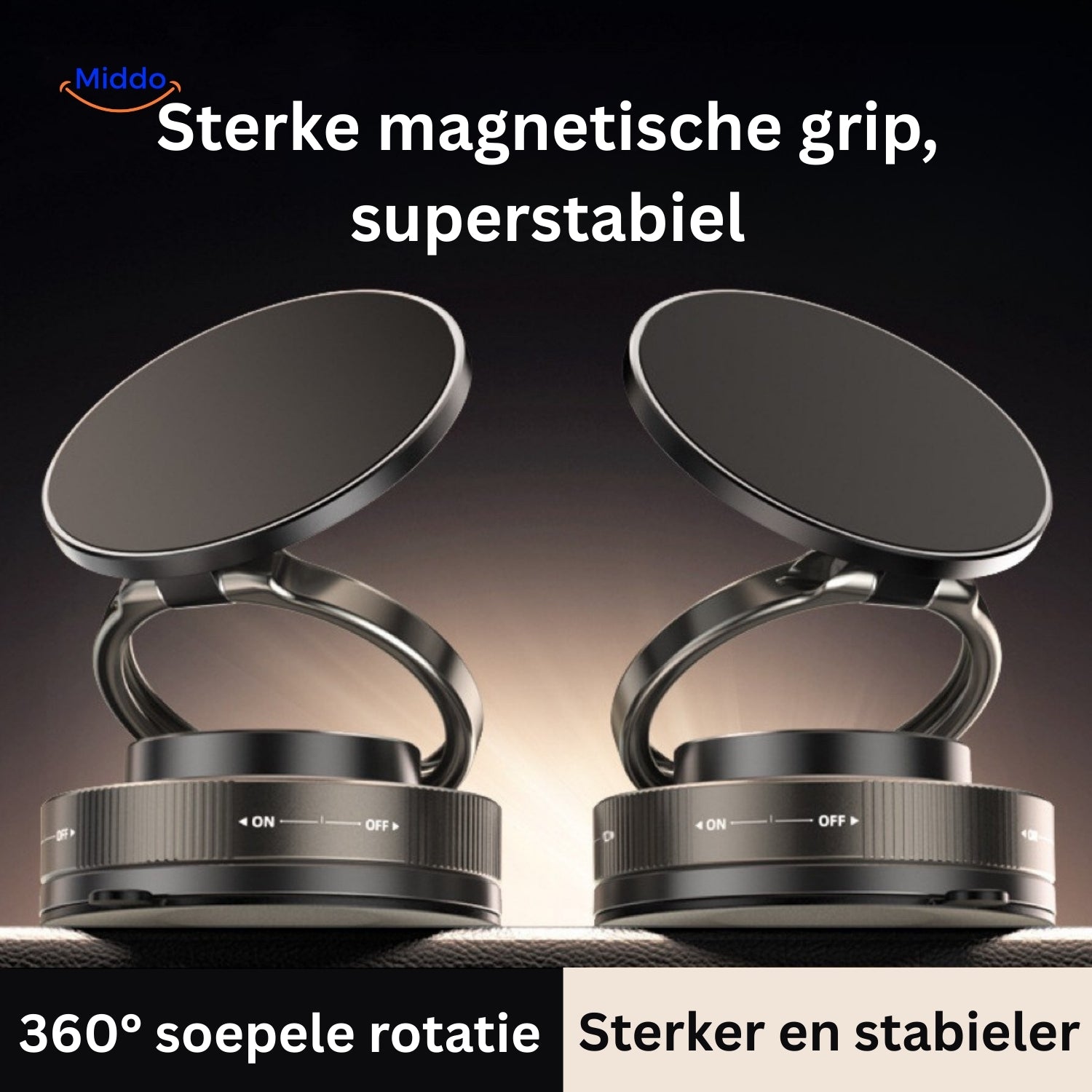 Magnevo™ Telefonholder | 360° Rotérbar, MagSafe og Kompakt