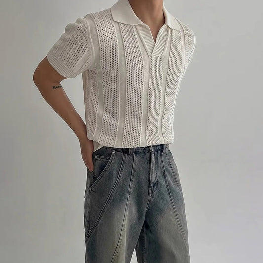 Samuel | Polo en maille pour hommes OLD MONEY - Style confortable et élégant - Image 1