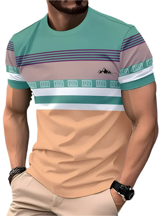 Zéphyr | T-shirt rayé élégant pour hommes pour un confort d'été - Image 1