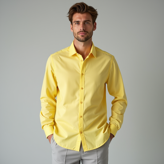 Livio | Chemise à Manches Longues Boutonnée pour Homme - Image 1