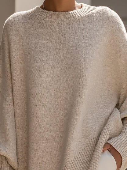 Image of Malva | Dame Oversize Crew Neck Sweater