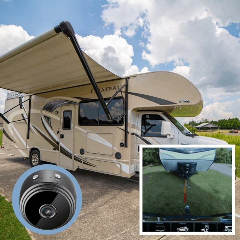 Marcelie | 1080p Magnetisk WiFi Mini Kamera-RV Campingvogn Bakkamera