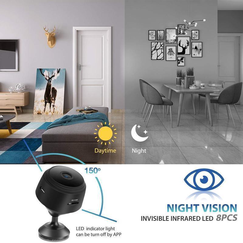 Marcelie | 1080p Magnetisk WiFi Mini Kamera-RV Campingvogn Bakkamera