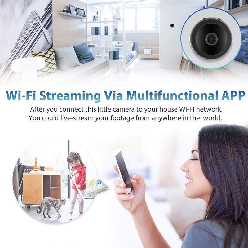 Marcelie | 1080p Magnetisk WiFi Mini Kamera-RV Campingvogn Bakkamera