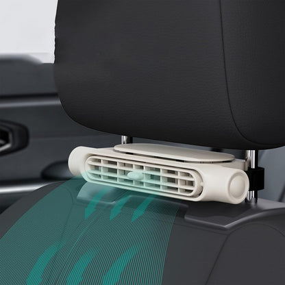 Marcelie | 3 Hastigheder USB Bil Køleventilator & Hovedstøtte Montering – AutoBreeze (1+1 GRATIS)