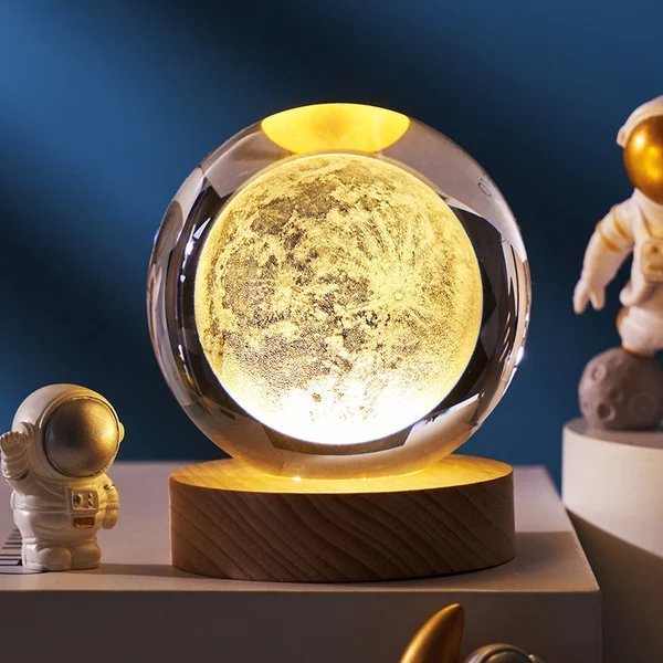 Marcelie | 3D Planet Krystal Kugle