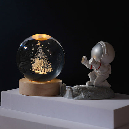 Marcelie | 3D Planet Krystal Kugle