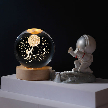 Marcelie | 3D Planet Krystal Kugle