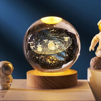 Marcelie | 3D Planet Krystal Kugle