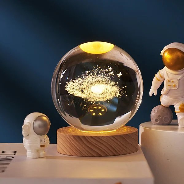 Marcelie | 3D Planet Krystal Kugle