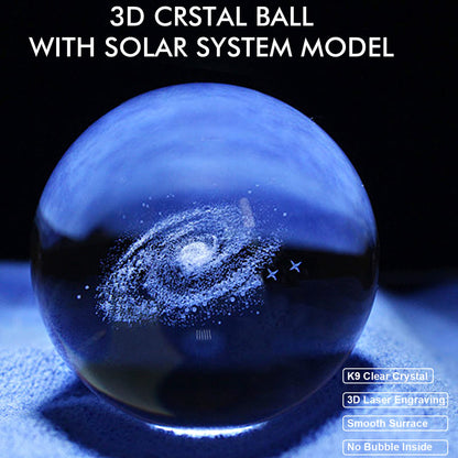 Marcelie | 3D Planet Krystal Kugle