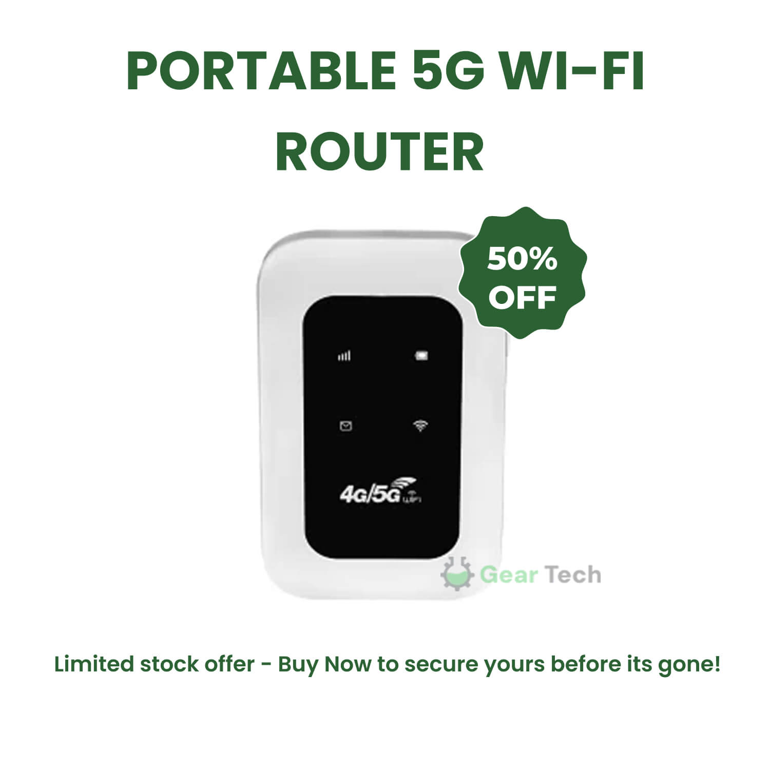 Marcelie | Bærbar 5G Wi-Fi Router | Sikker, Højhastighedsforbindelse til Rejser & Hjemmebrug