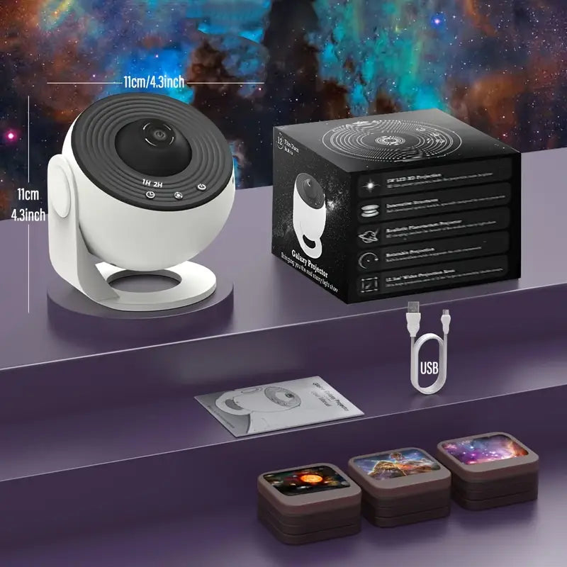 Marcelie | Celestial Dreams: 360° Planetarium Galaxy Projektor - Dækkende til hele rummet