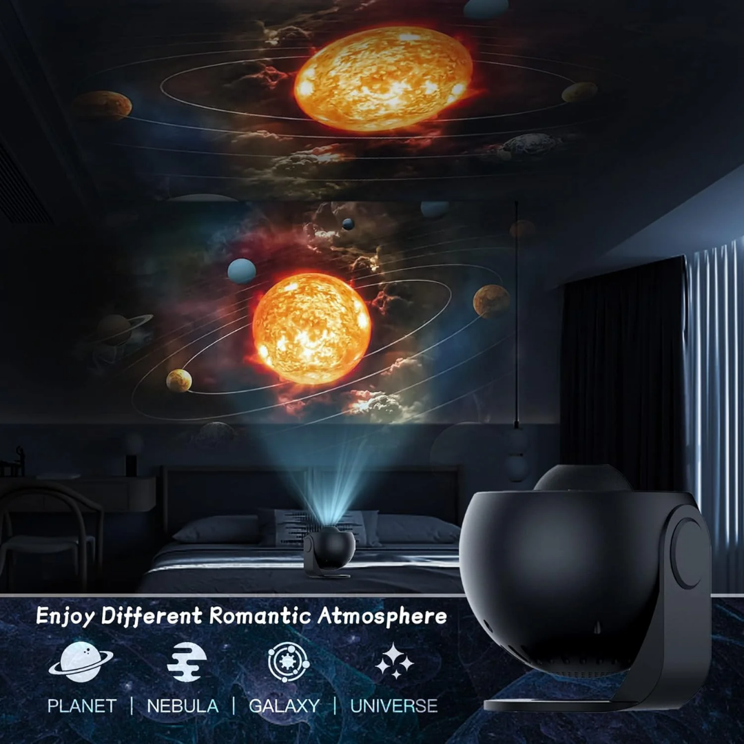 Marcelie | Celestial Dreams: 360° Planetarium Galaxy Projektor - Dækkende til hele rummet