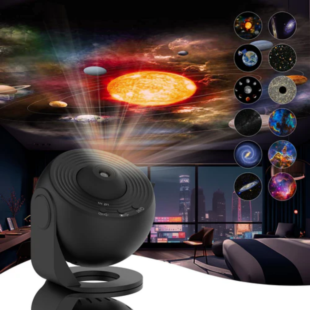 Marcelie | Celestial Dreams: 360° Planetarium Galaxy Projektor - Dækkende til hele rummet