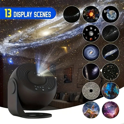 Marcelie | Celestial Dreams: 360° Planetarium Galaxy Projektor - Dækkende til hele rummet
