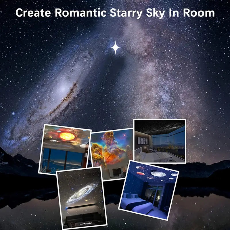 Marcelie | Celestial Dreams: 360° Planetarium Galaxy Projektor - Dækkende til hele rummet