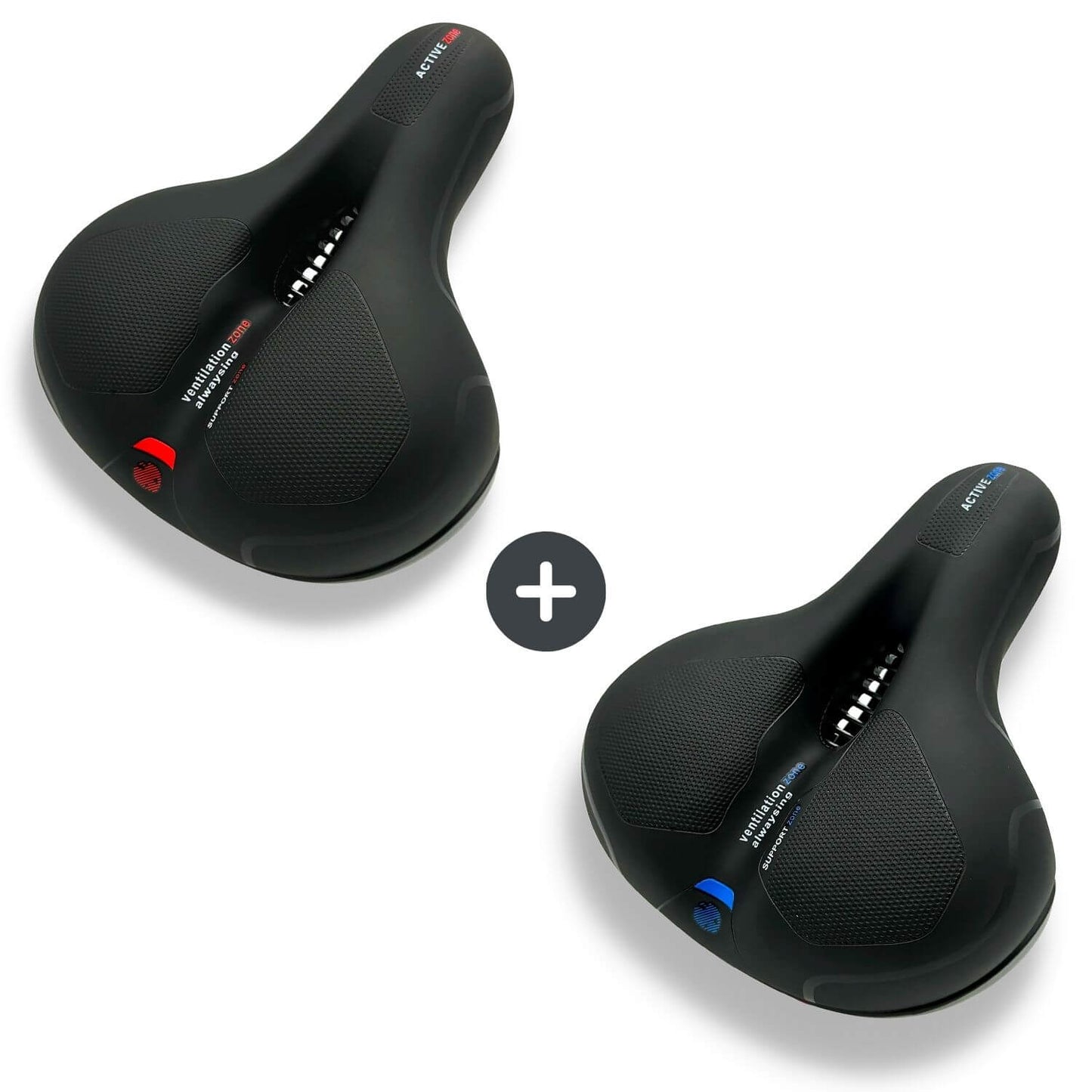 Marcelie | CloudComfort Pro Cykelsæde | Trykaflastende Memory Foam | Sort