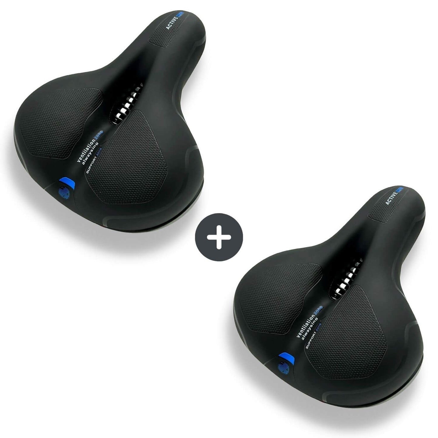 Marcelie | CloudComfort Pro Cykelsæde | Trykaflastende Memory Foam | Sort