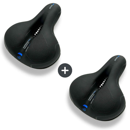 Marcelie | CloudComfort Pro Cykelsæde | Trykaflastende Memory Foam | Sort
