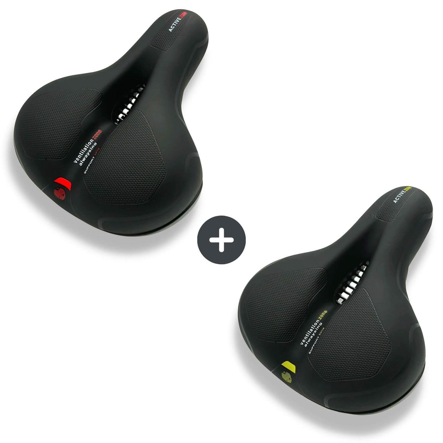 Marcelie | CloudComfort Pro Cykelsæde | Trykaflastende Memory Foam | Sort