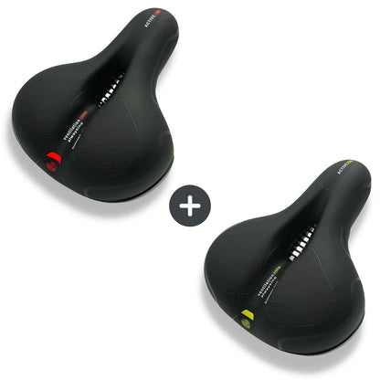Marcelie | CloudComfort Pro Cykelsæde | Trykaflastende Memory Foam | Sort