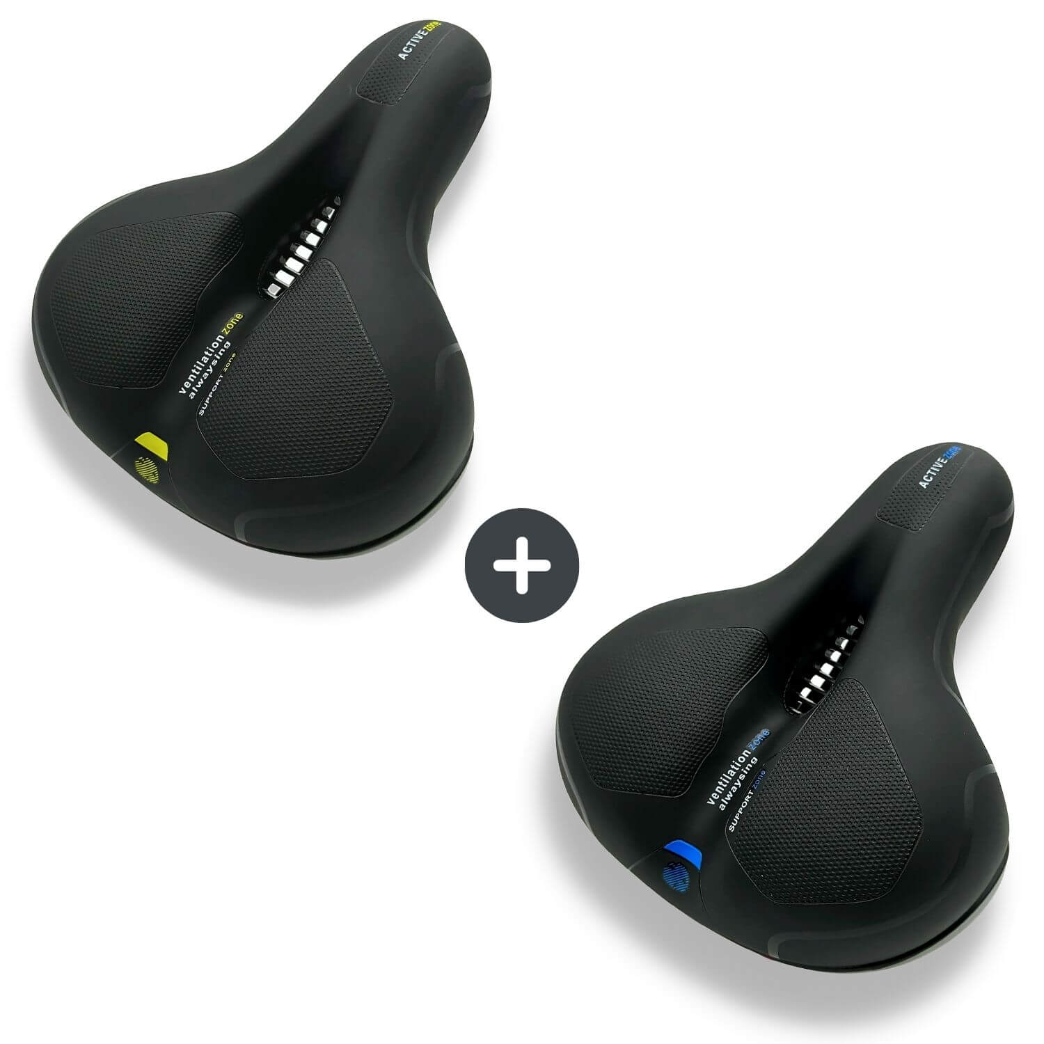 Marcelie | CloudComfort Pro Cykelsæde | Trykaflastende Memory Foam | Sort