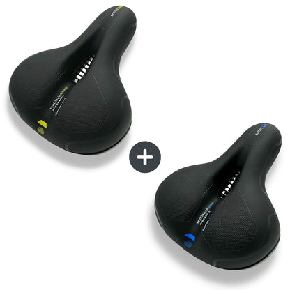 Marcelie | CloudComfort Pro Cykelsæde | Trykaflastende Memory Foam | Sort