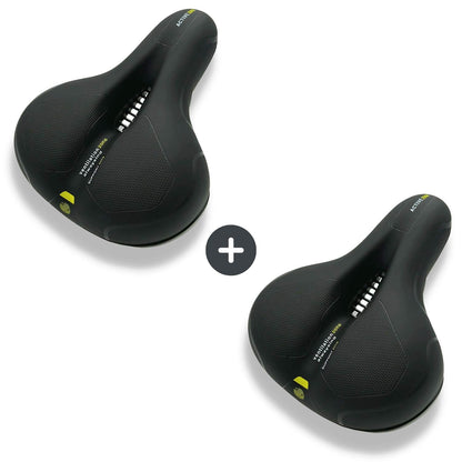 Marcelie | CloudComfort Pro Cykelsæde | Trykaflastende Memory Foam | Sort